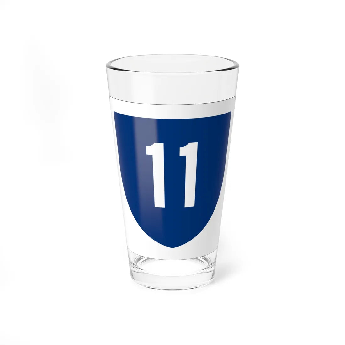 PR primary 11 (Puerto Rico) (Road Sign) Pint Glass 16oz 16oz - Go Mug Yourself