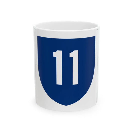 PR primary 11 (Puerto Rico) (Road Sign) White Coffee Mug 11oz - Go Mug Yourself