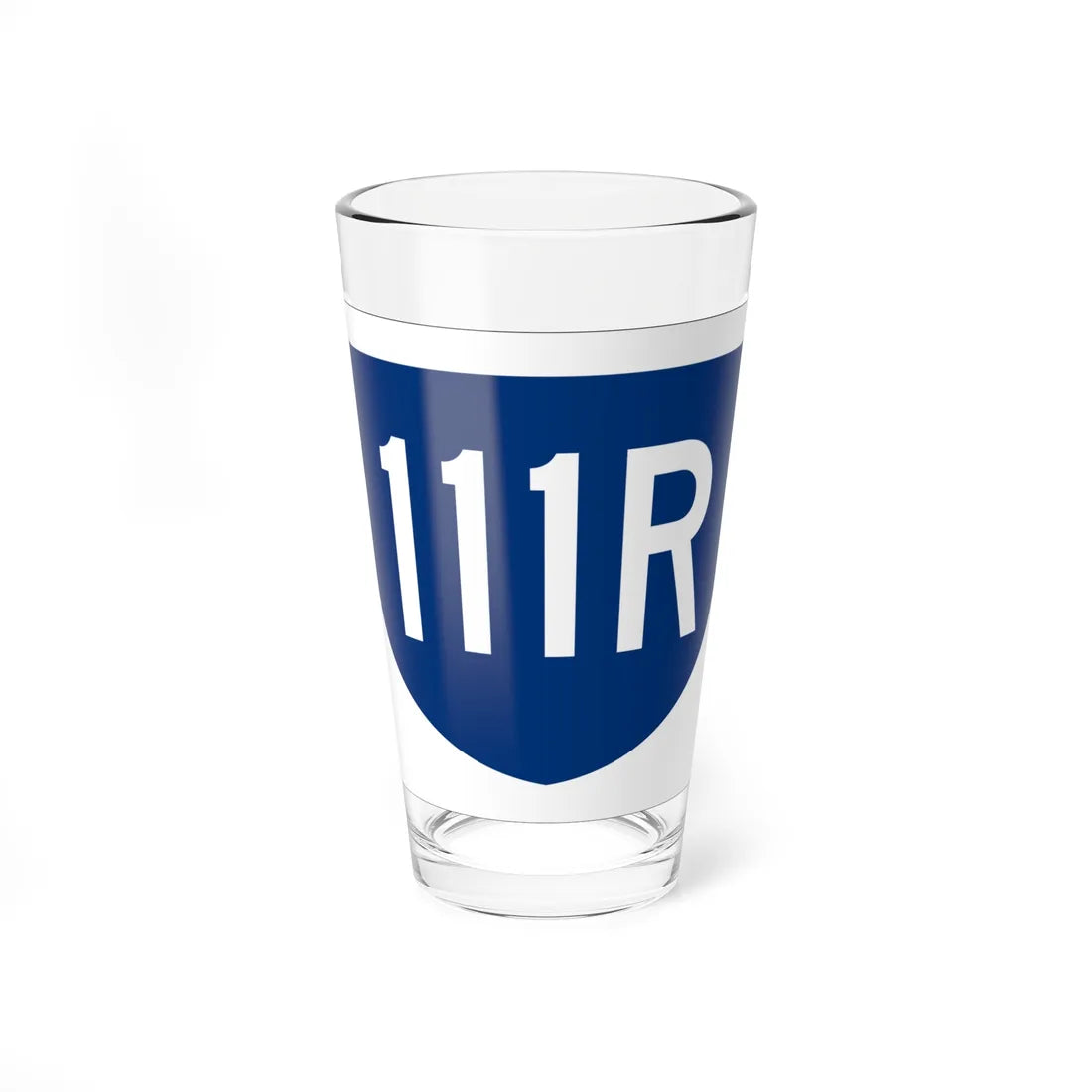 PR primary 111R (Puerto Rico) (Road Sign) Pint Glass 16oz 16oz - Go Mug Yourself