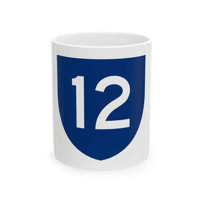 PR primary 12 (Puerto Rico) (Road Sign) White Coffee Mug 11oz - Go Mug Yourself