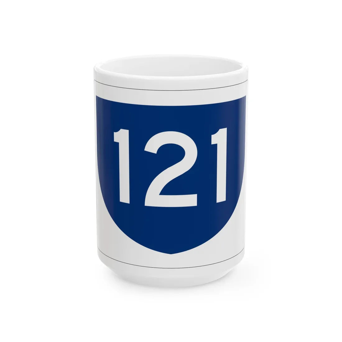 PR primary 121 (Puerto Rico) (Road Sign) White Coffee Mug 15oz - Go Mug Yourself