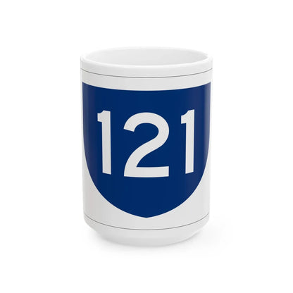 PR primary 121 (Puerto Rico) (Road Sign) White Coffee Mug 15oz - Go Mug Yourself