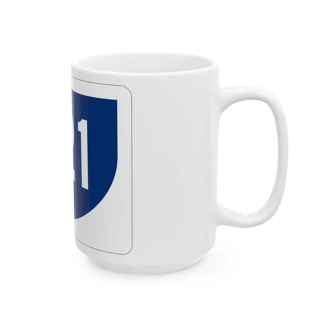 PR primary 121 (Puerto Rico) (Road Sign) White Coffee Mug - Go Mug Yourself