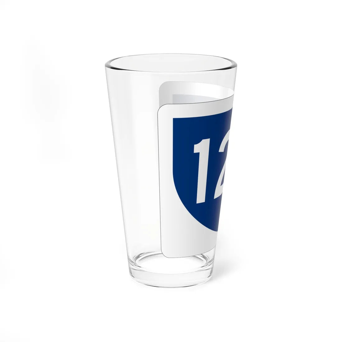 PR primary 123 (Puerto Rico) (Road Sign) Pint Glass 16oz - Go Mug Yourself