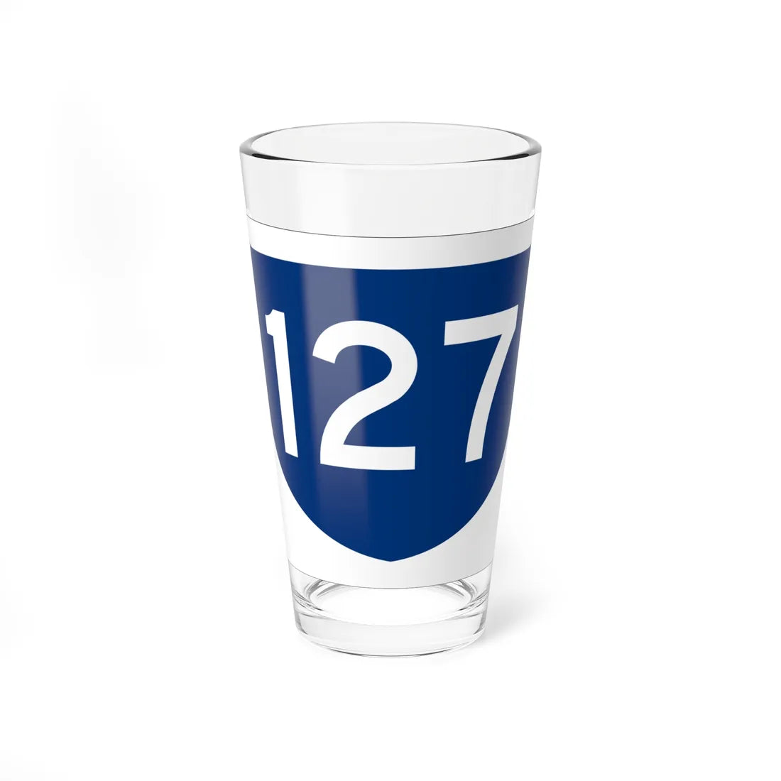 PR primary 127 (Puerto Rico) (Road Sign) Pint Glass 16oz 16oz - Go Mug Yourself