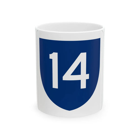 PR primary 14 (Puerto Rico) (Road Sign) White Coffee Mug 11oz - Go Mug Yourself