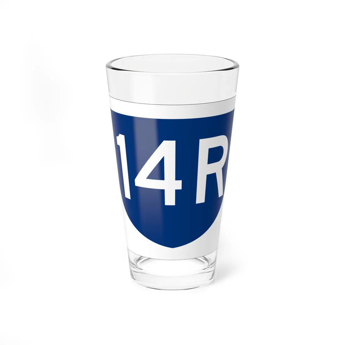 PR primary 14R (Puerto Rico) (Road Sign) Pint Glass 16oz 16oz - Go Mug Yourself