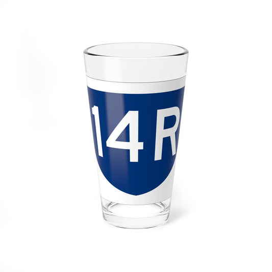 PR primary 14R (Puerto Rico) (Road Sign) Pint Glass 16oz 16oz - Go Mug Yourself