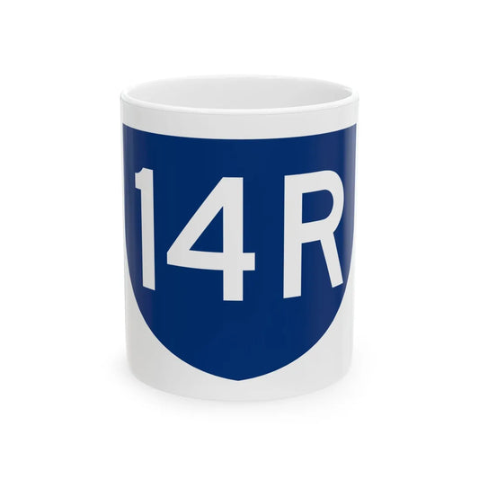 PR primary 14R (Puerto Rico) (Road Sign) White Coffee Mug 11oz - Go Mug Yourself