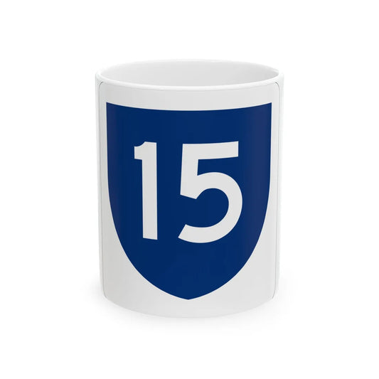 PR primary 15 (Puerto Rico) (Road Sign) White Coffee Mug 11oz - Go Mug Yourself