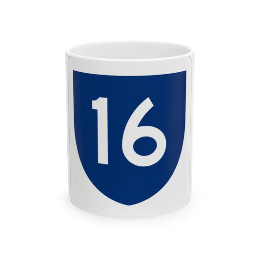PR primary 16 (Puerto Rico) (Road Sign) White Coffee Mug 11oz - Go Mug Yourself