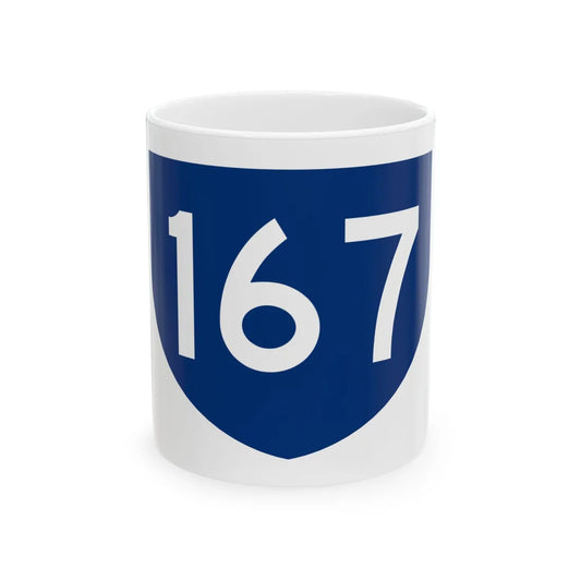 PR primary 167 (Puerto Rico) (Road Sign) White Coffee Mug 11oz - Go Mug Yourself