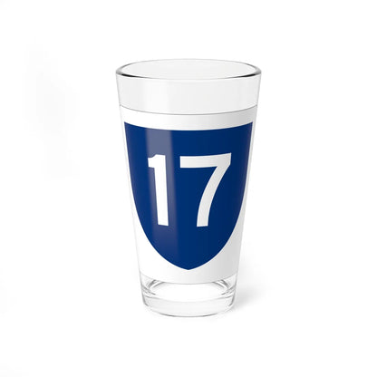 PR primary 17 (Puerto Rico) (Road Sign) Pint Glass 16oz 16oz - Go Mug Yourself