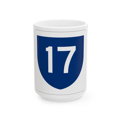 PR primary 17 (Puerto Rico) (Road Sign) White Coffee Mug 15oz - Go Mug Yourself