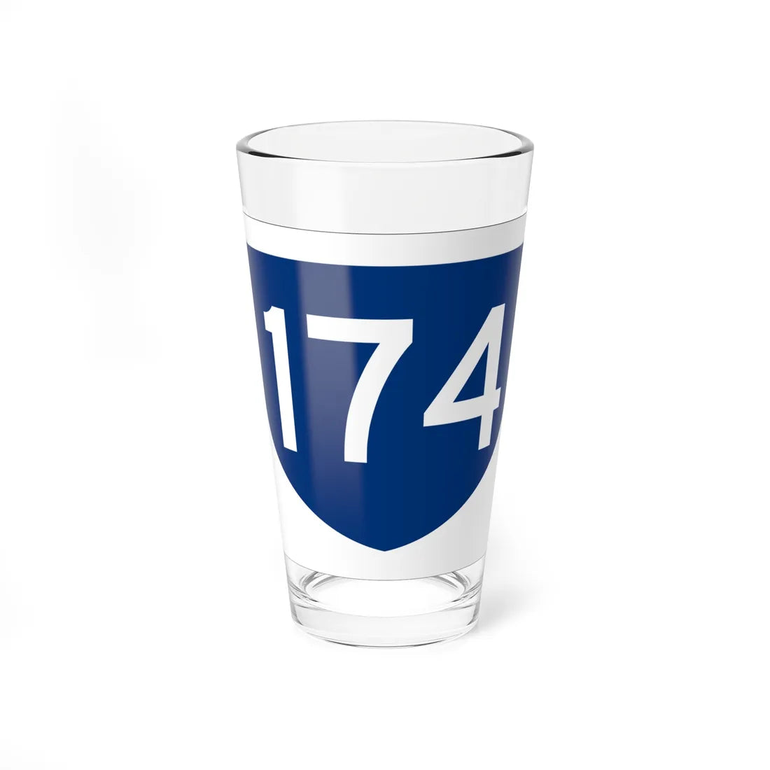 PR primary 174 (Puerto Rico) (Road Sign) Pint Glass 16oz 16oz - Go Mug Yourself