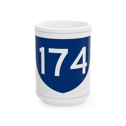 PR primary 174 (Puerto Rico) (Road Sign) White Coffee Mug 15oz - Go Mug Yourself