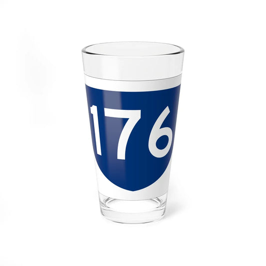 PR primary 176 (Puerto Rico) (Road Sign) Pint Glass 16oz 16oz - Go Mug Yourself