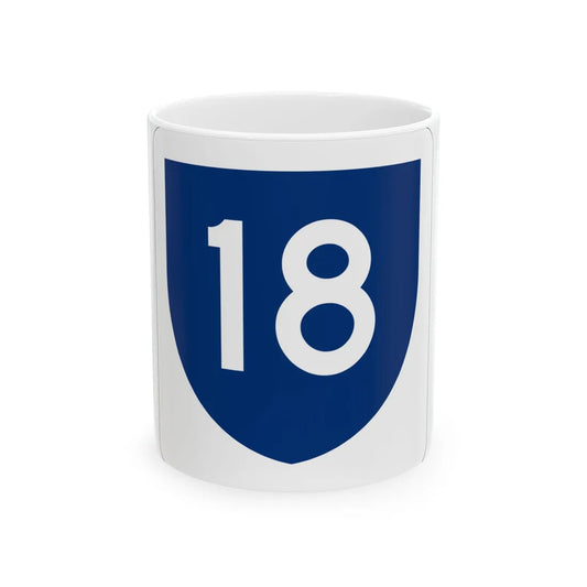 PR primary 18 (Puerto Rico) (Road Sign) White Coffee Mug 11oz - Go Mug Yourself