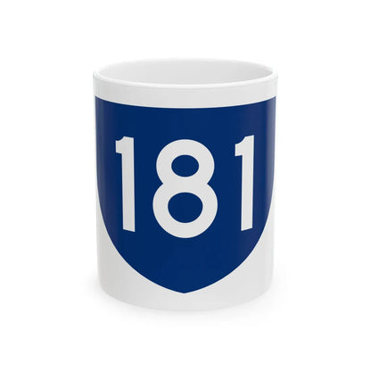 PR primary 181 (Puerto Rico) (Road Sign) White Coffee Mug 11oz - Go Mug Yourself