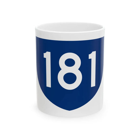 PR primary 181 (Puerto Rico) (Road Sign) White Coffee Mug 11oz - Go Mug Yourself