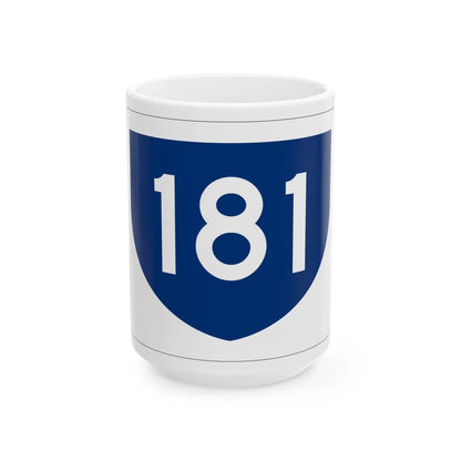 PR primary 181 (Puerto Rico) (Road Sign) White Coffee Mug 15oz - Go Mug Yourself