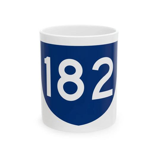 PR primary 182 (Puerto Rico) (Road Sign) White Coffee Mug 11oz - Go Mug Yourself