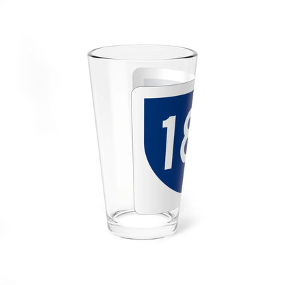 PR primary 187 (Puerto Rico) (Road Sign) Pint Glass 16oz - Go Mug Yourself