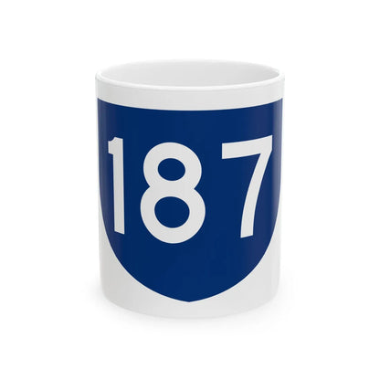 PR primary 187 (Puerto Rico) (Road Sign) White Coffee Mug 11oz - Go Mug Yourself