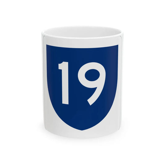 PR primary 19 (Puerto Rico) (Road Sign) White Coffee Mug 11oz - Go Mug Yourself