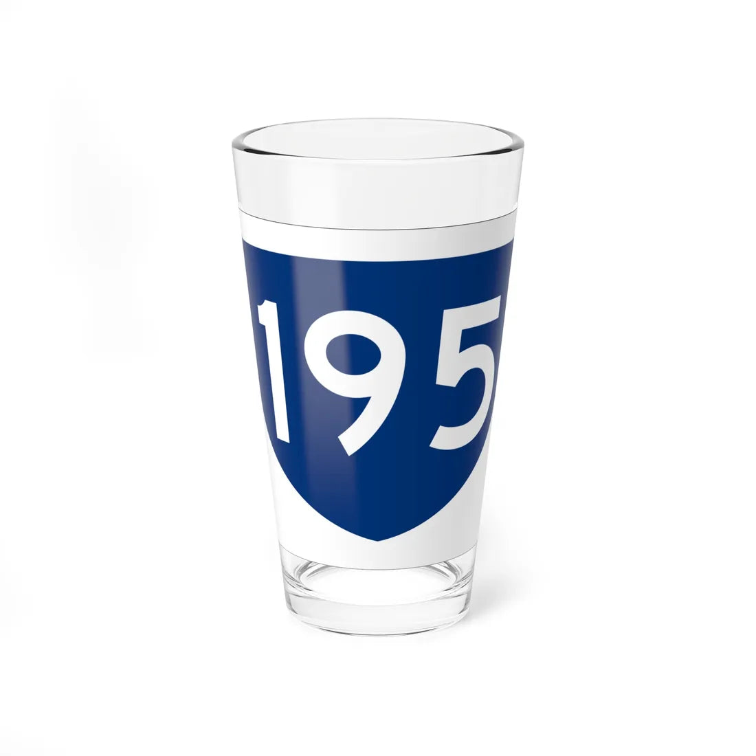 PR primary 195 (Puerto Rico) (Road Sign) Pint Glass 16oz 16oz - Go Mug Yourself