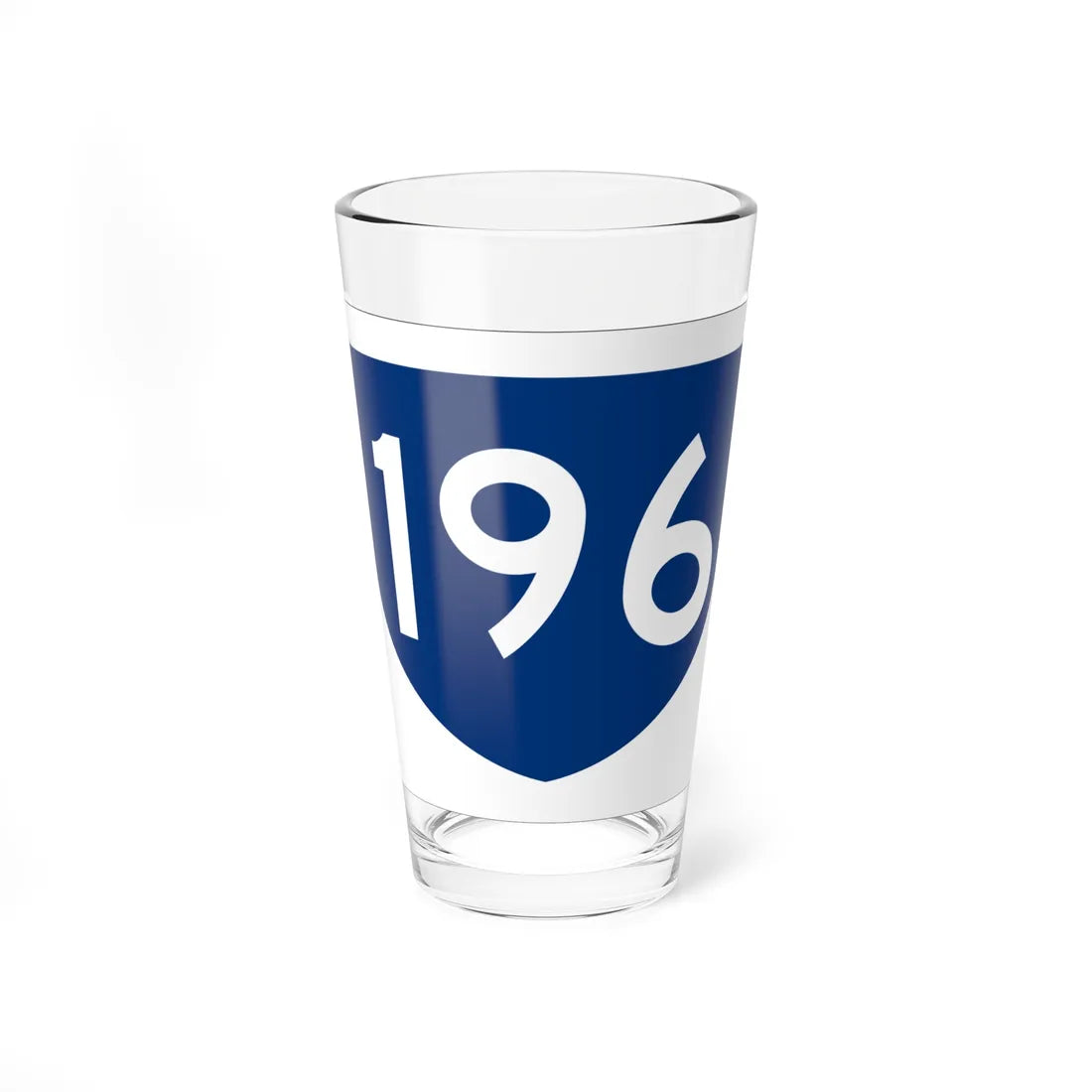 PR primary 196 (Puerto Rico) (Road Sign) Pint Glass 16oz - Go Mug Yourself