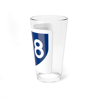 PR primary 198 (Puerto Rico) (Road Sign) Pint Glass 16oz - Go Mug Yourself