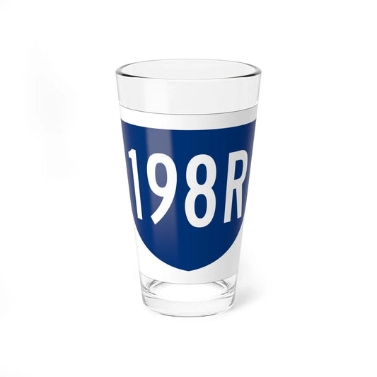 PR primary 198R (Puerto Rico) (Road Sign) Pint Glass 16oz 16oz - Go Mug Yourself