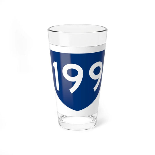 PR primary 199 (Puerto Rico) (Road Sign) Pint Glass 16oz 16oz - Go Mug Yourself