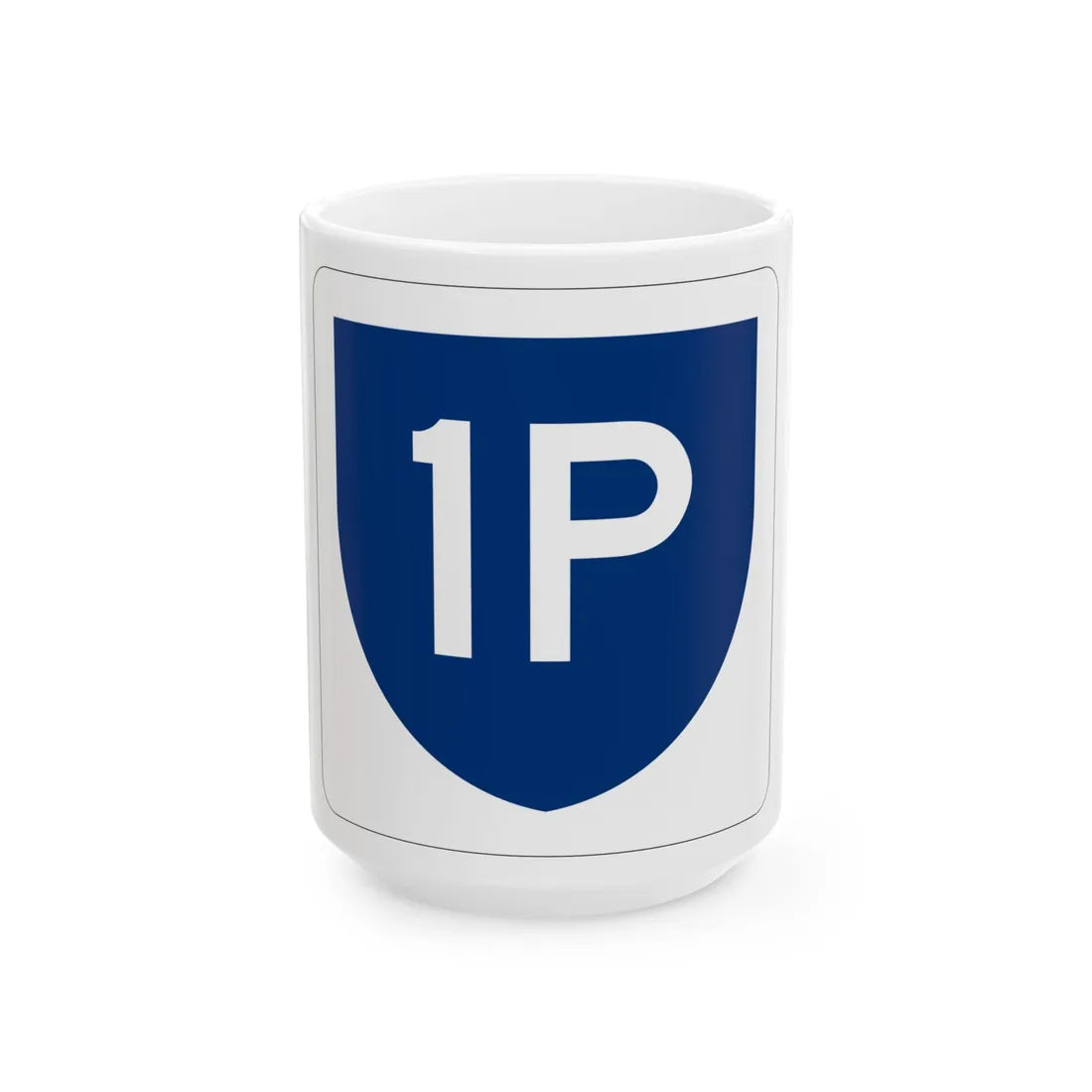 PR primary 1P (Puerto Rico) (Road Sign) White Coffee Mug 15oz - Go Mug Yourself