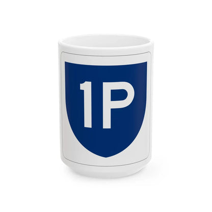 PR primary 1P (Puerto Rico) (Road Sign) White Coffee Mug 15oz - Go Mug Yourself
