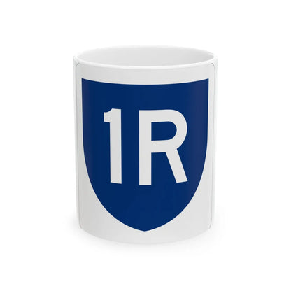PR primary 1R (Puerto Rico) (Road Sign) White Coffee Mug 11oz - Go Mug Yourself