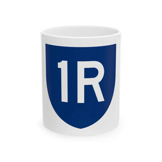 PR primary 1R (Puerto Rico) (Road Sign) White Coffee Mug 11oz - Go Mug Yourself