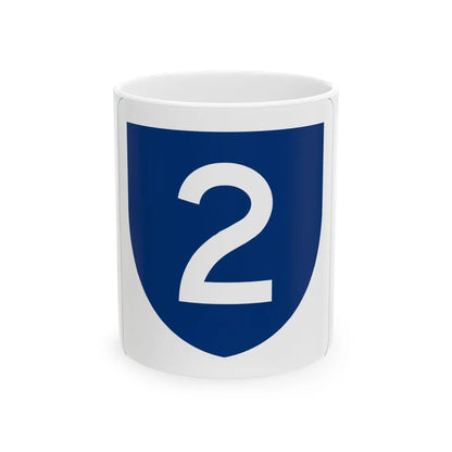 PR primary 2 (Puerto Rico) (Road Sign) White Coffee Mug 11oz - Go Mug Yourself