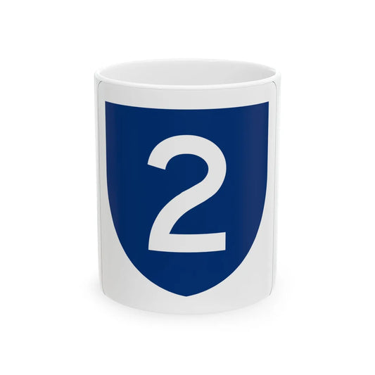 PR primary 2 (Puerto Rico) (Road Sign) White Coffee Mug 11oz - Go Mug Yourself