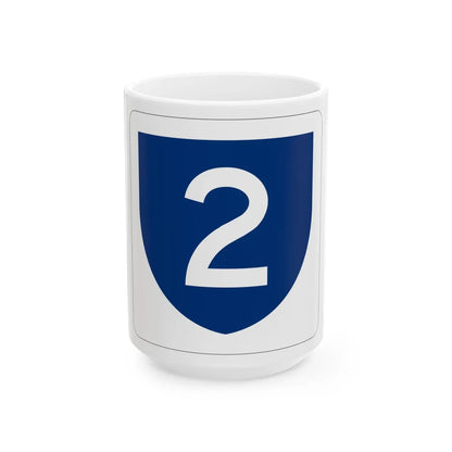 PR primary 2 (Puerto Rico) (Road Sign) White Coffee Mug 15oz - Go Mug Yourself