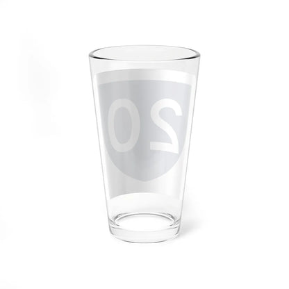 PR primary 20 (Puerto Rico) (Road Sign) Pint Glass 16oz - Go Mug Yourself