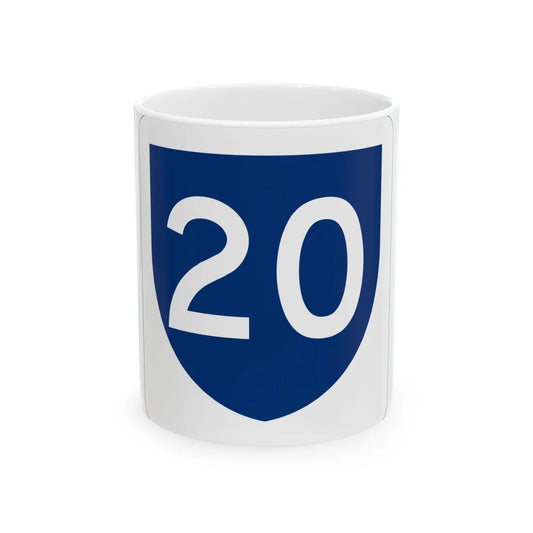 PR primary 20 (Puerto Rico) (Road Sign) White Coffee Mug 11oz - Go Mug Yourself