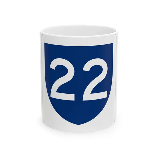 PR primary 22 (Puerto Rico) (Road Sign) White Coffee Mug 11oz - Go Mug Yourself