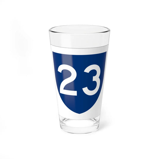 PR primary 23 (Puerto Rico) (Road Sign) Pint Glass 16oz 16oz - Go Mug Yourself
