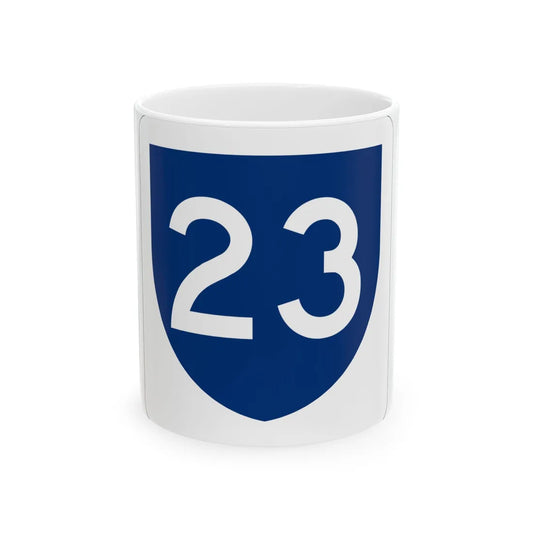 PR primary 23 (Puerto Rico) (Road Sign) White Coffee Mug 11oz - Go Mug Yourself