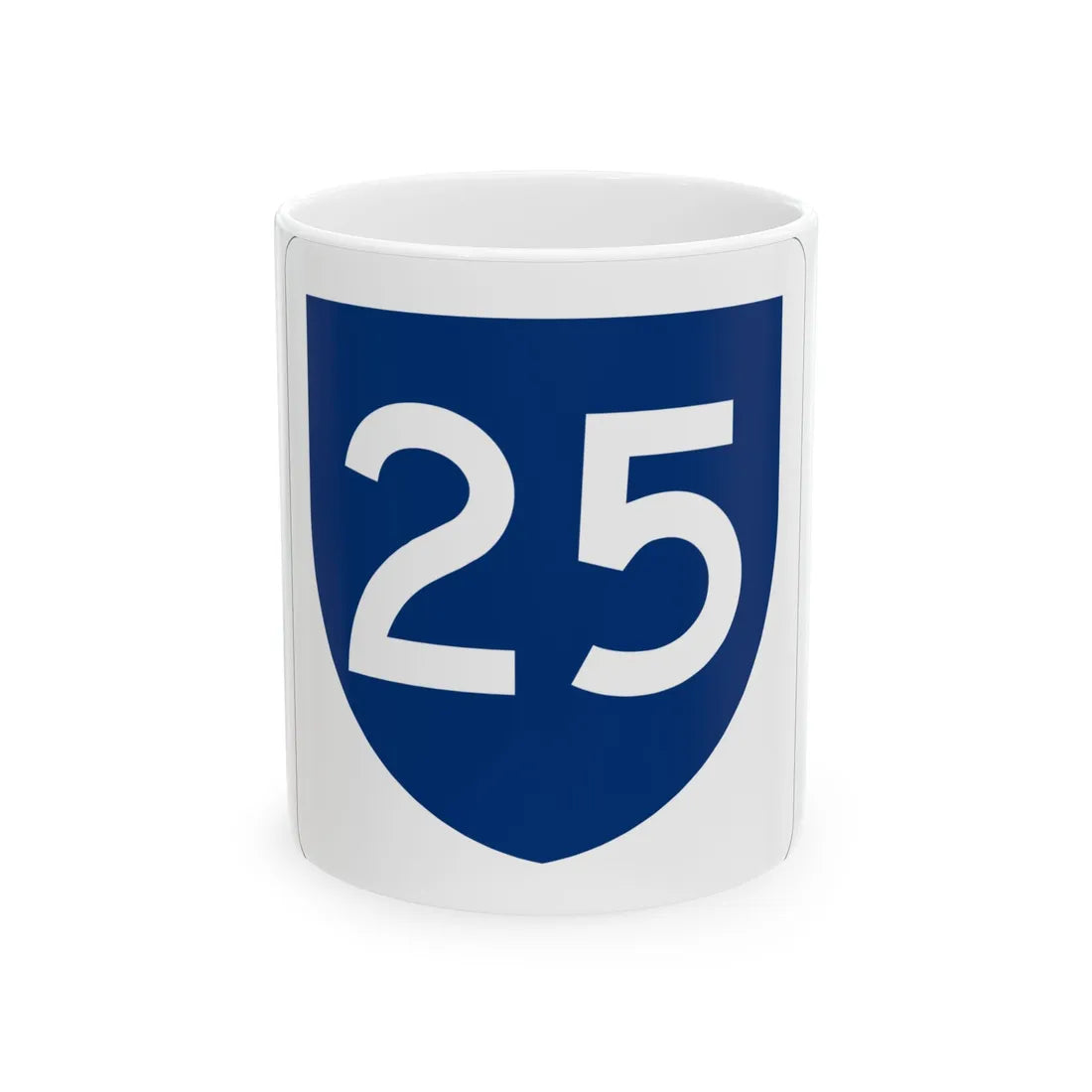 PR primary 25 (Puerto Rico) (Road Sign) White Coffee Mug 11oz - Go Mug Yourself