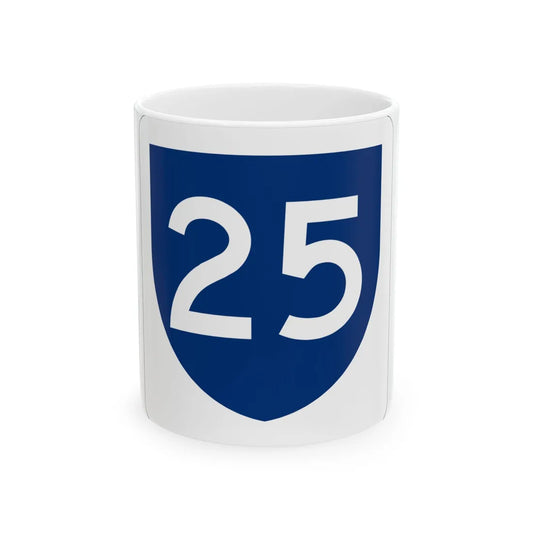 PR primary 25 (Puerto Rico) (Road Sign) White Coffee Mug 11oz - Go Mug Yourself