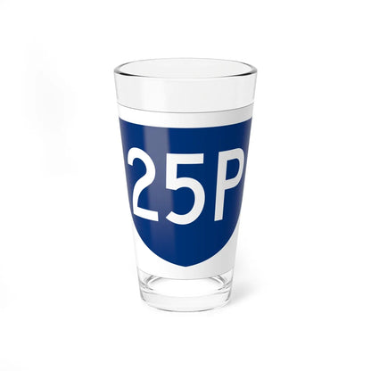 PR primary 25P (Puerto Rico) (Road Sign) Pint Glass 16oz 16oz - Go Mug Yourself