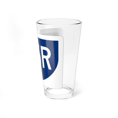 PR primary 25R (Puerto Rico) (Road Sign) Pint Glass 16oz - Go Mug Yourself
